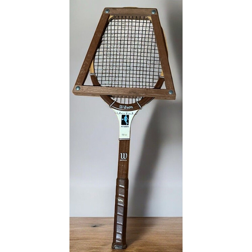 Wilson Chris Evert Autograph Wooden Tennis Racquet 4 1/4" Light Made In USA 70s
